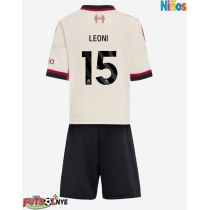 Camiseta Liverpool Giovanni Leoni #15 Visitante Equipación para niños 2025-26 manga corta (+ pantalones cortos)